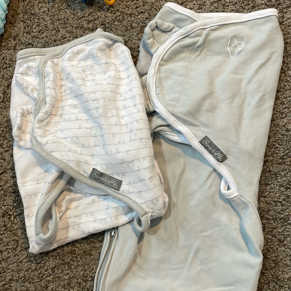 Two sm/md swaddle me sleep sacks